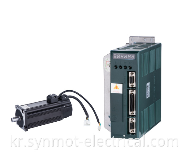 Synmot 섬유 기계 잭 기계 용 Synmot 110mm 0.75KW 220V 서보 모터 시스템